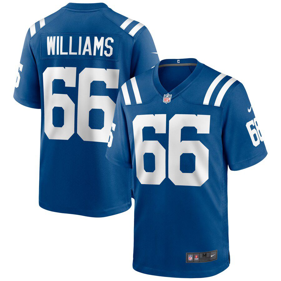 Men Indianapolis Colts #66 Chris Williams Nike Royal Game NFL Jersey